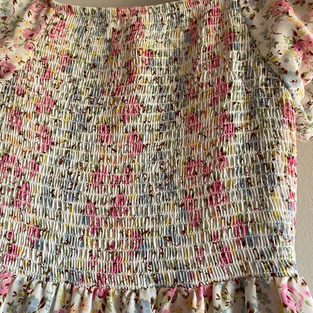 Floral Print Mini Dress - Picture 4 of 6
